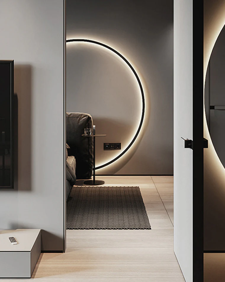 WOMO Large Circular Accent Wall Sconce-WM6040 - Image 35