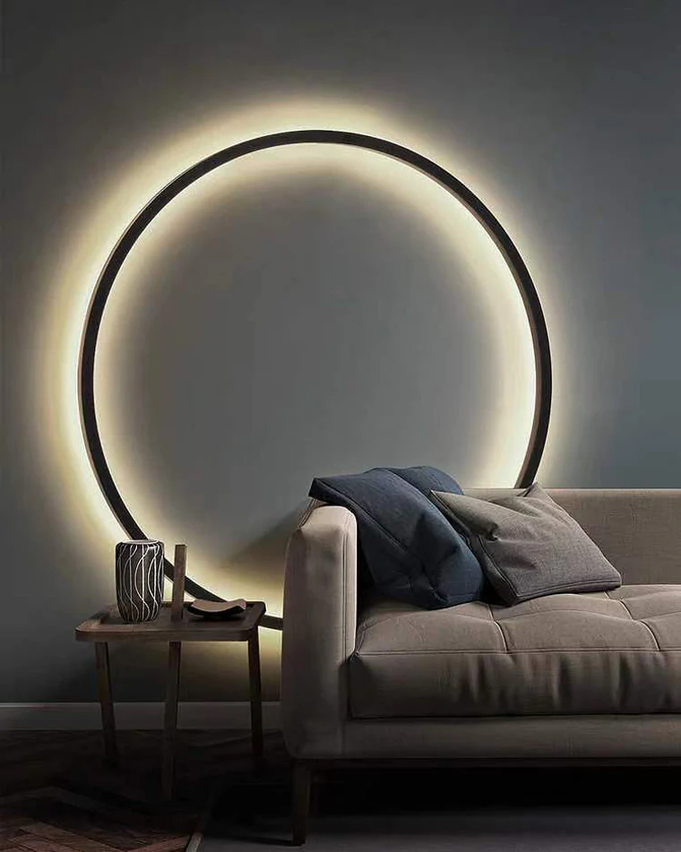 WOMO Large Circular Accent Wall Sconce-WM6040 - Image 7