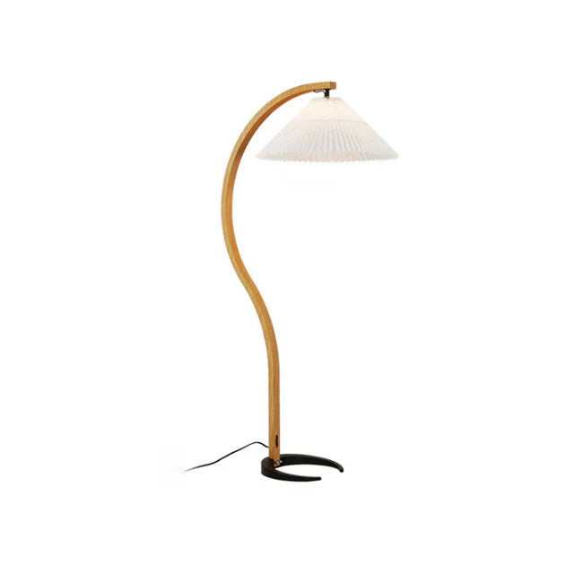 WOMO Pleated Gooseneck Floor Lamp-WM7013 - Image 35