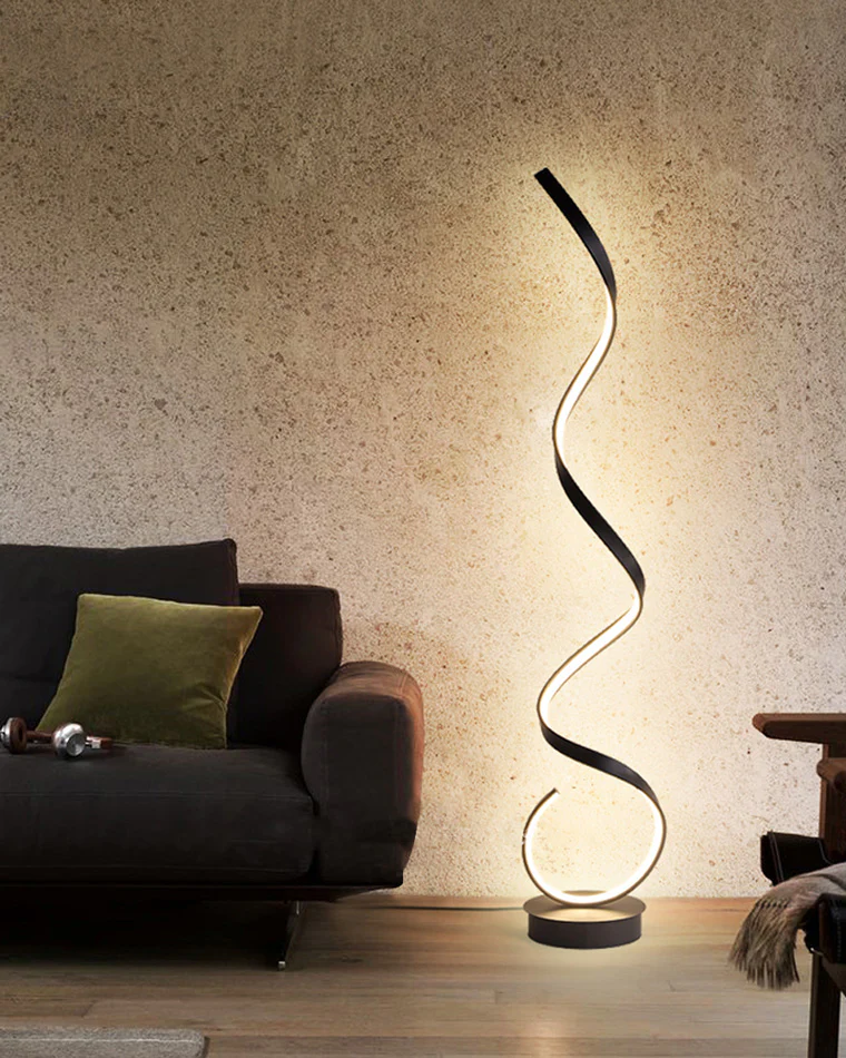 WOMO Spiral LED Floor Lamp-WM7017 - Image 3