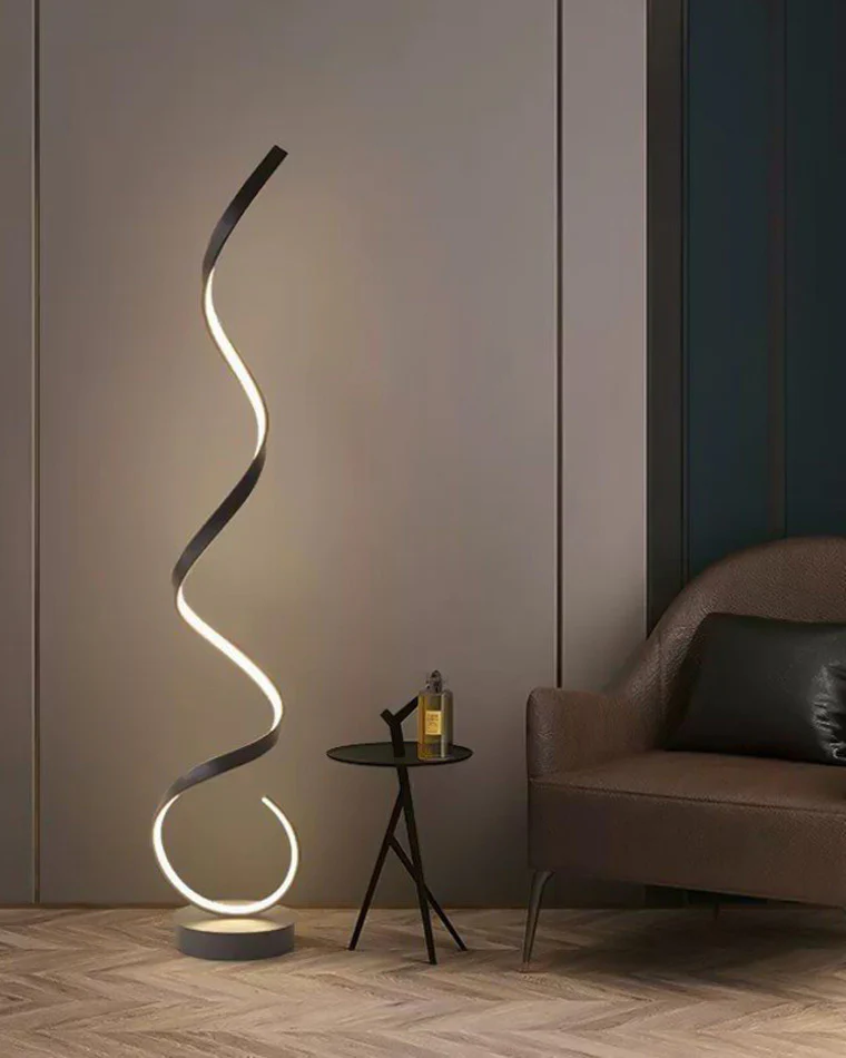 WOMO Spiral LED Floor Lamp-WM7017 - Image 4
