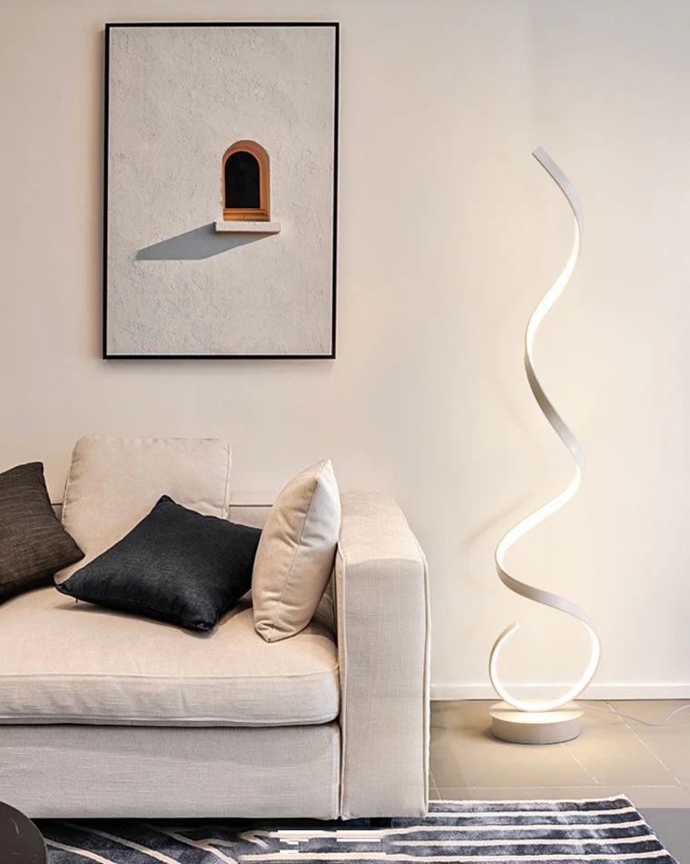 WOMO Spiral LED Floor Lamp-WM7017 - Image 9