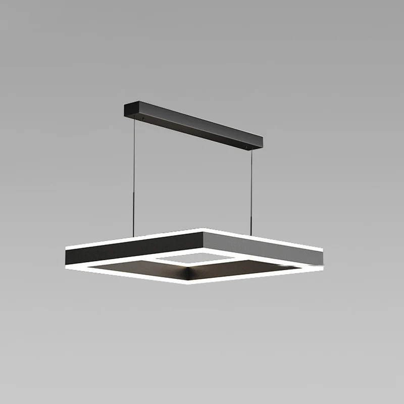 WOMO Tiered Black Square Chandelier-WM2016 - Image 24