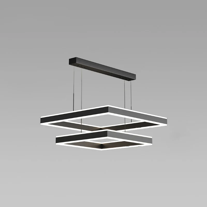 WOMO Tiered Black Square Chandelier-WM2016 - Image 28