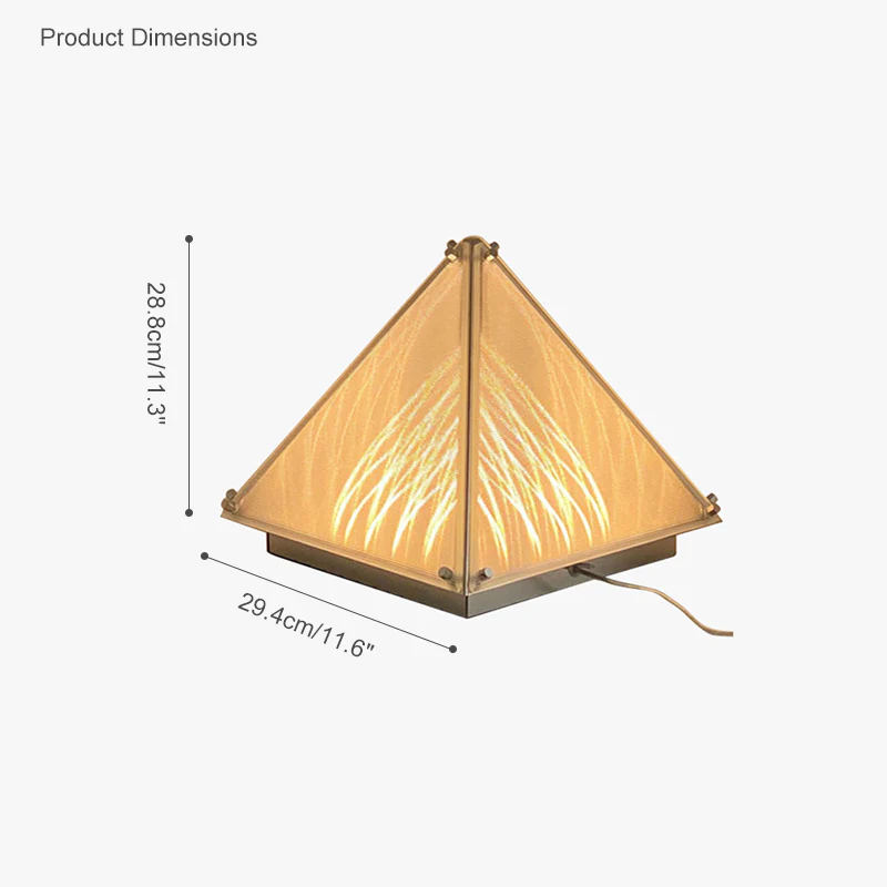 WOMO Pyramid Night Table Lamp-WM8005 - Image 48