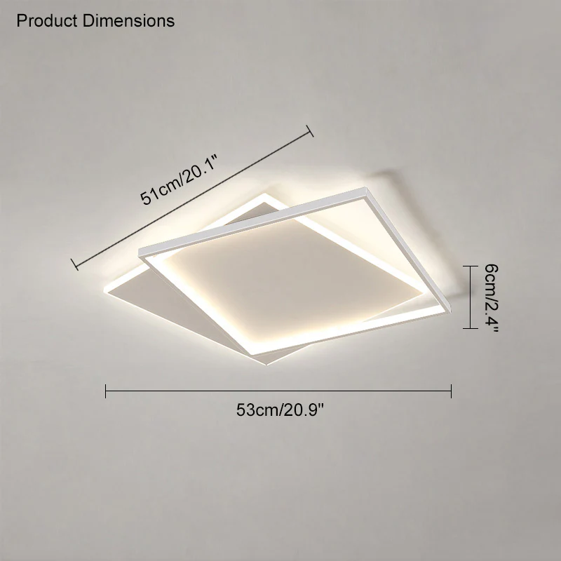 WOMO Flat Square Ceiling Light-WM1011 - Image 17