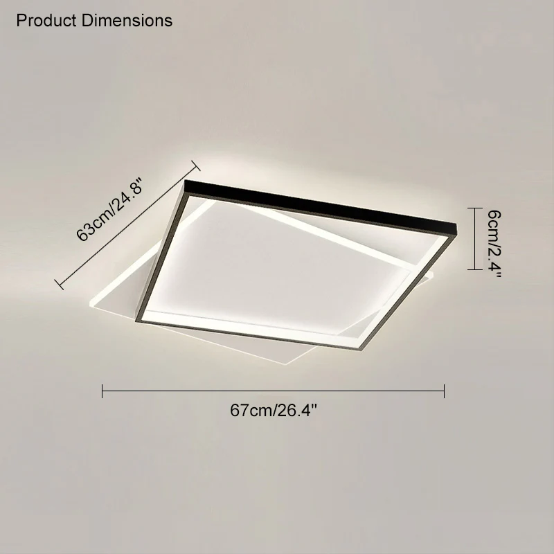 WOMO Flat Square Ceiling Light-WM1011 - Image 26
