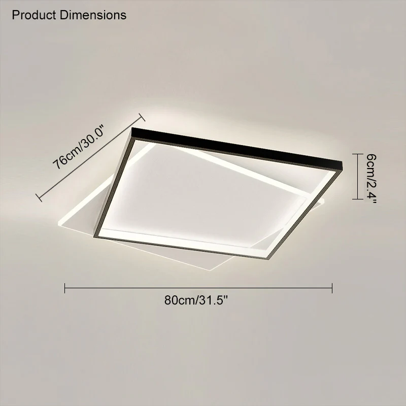 WOMO Flat Square Ceiling Light-WM1011 - Image 27