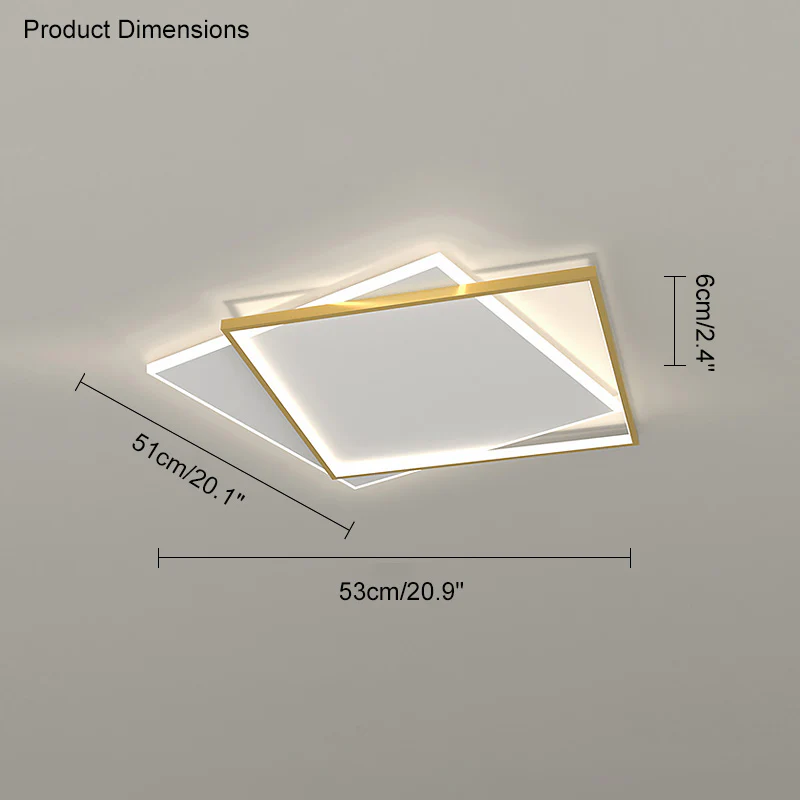 WOMO Flat Square Ceiling Light-WM1011 - Image 29
