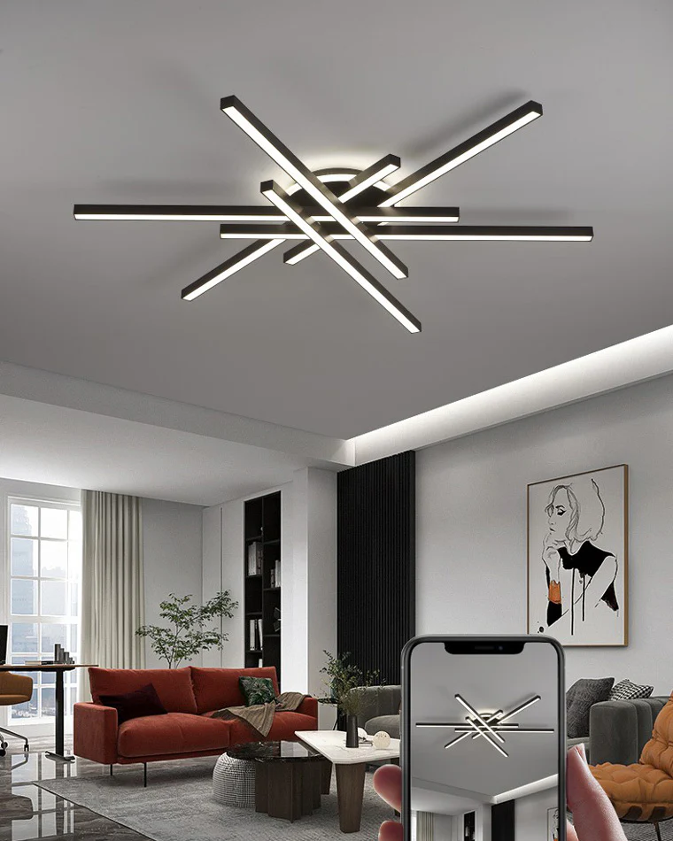 WOMO Integrated Led Flush Mount Ceiling Light-WM1008 - Image 13