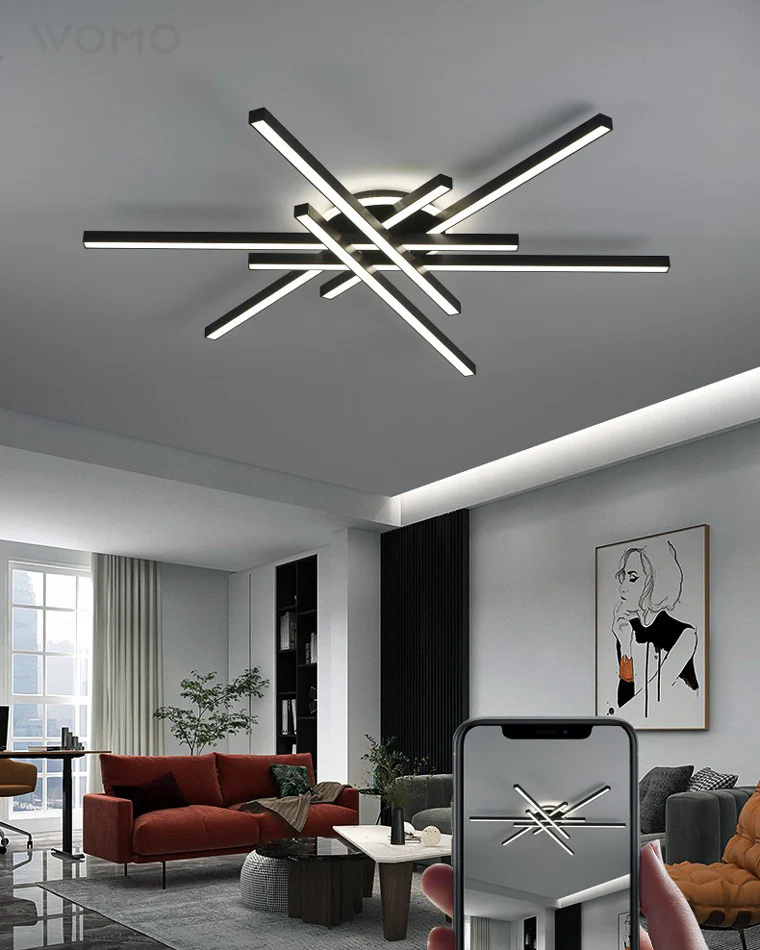 WOMO Integrated Led Flush Mount Ceiling Light-WM1008 - Image 18