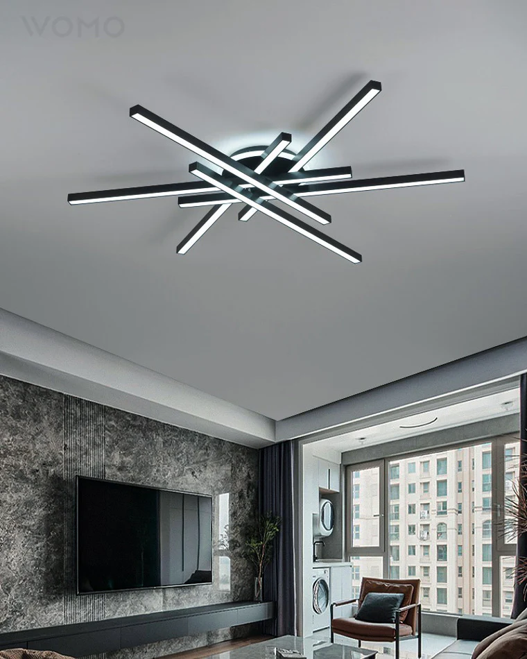 WOMO Integrated Led Flush Mount Ceiling Light-WM1008 - Image 21