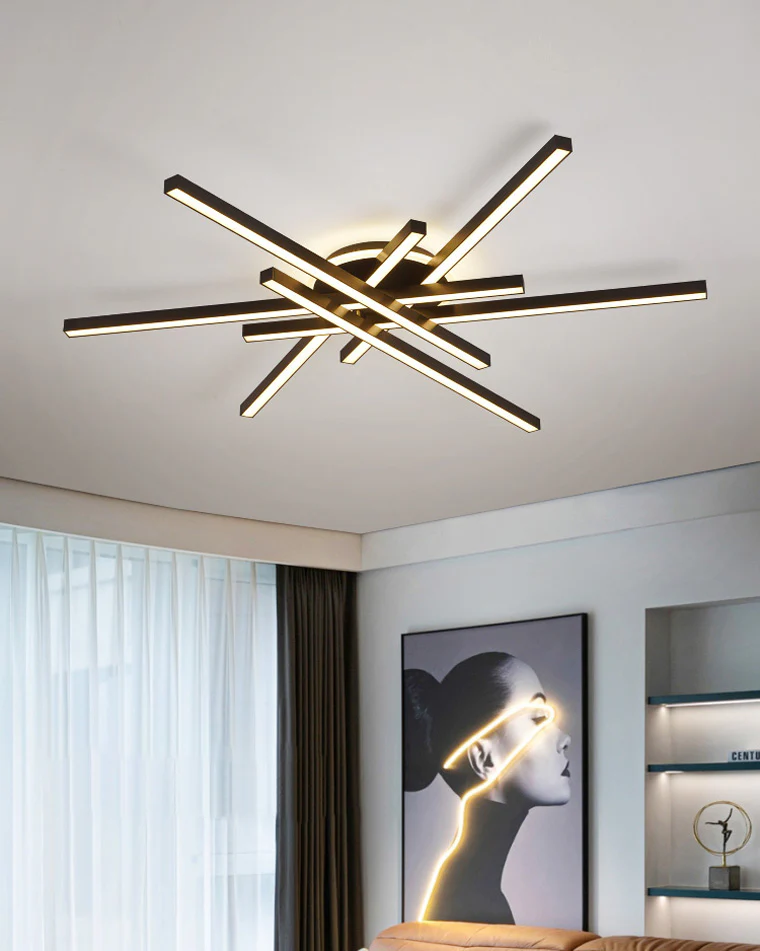 WOMO Integrated Led Flush Mount Ceiling Light-WM1008 - Image 3