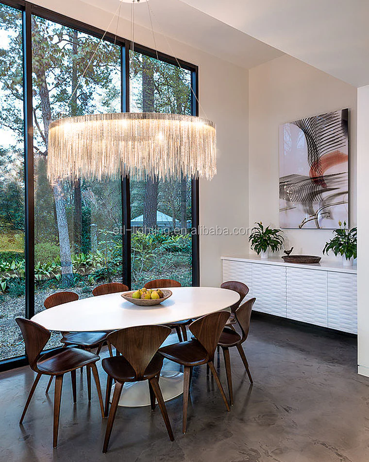 WOMO Fringe Round Chandelier-WM2062a - Image 4