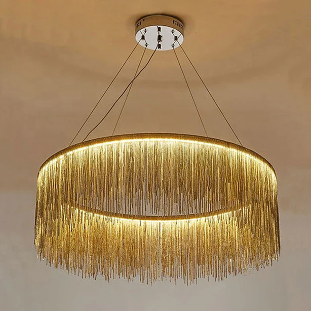 WOMO Fringe Round Chandelier-WM2062a - Image 44