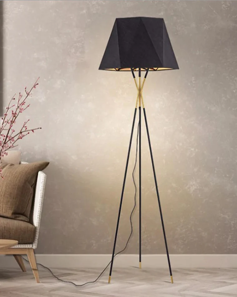 WOMO Faceted Tripod Floor Lamp-WM7004 - Image 13