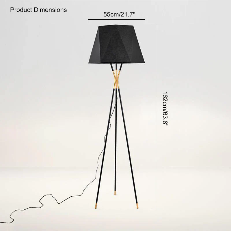 WOMO Faceted Tripod Floor Lamp-WM7004 - Image 20