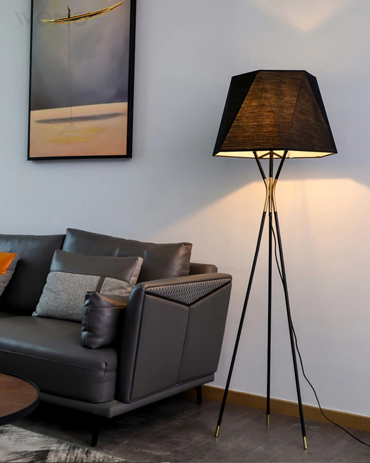 WOMO Faceted Tripod Floor Lamp-WM7004 - Image 3