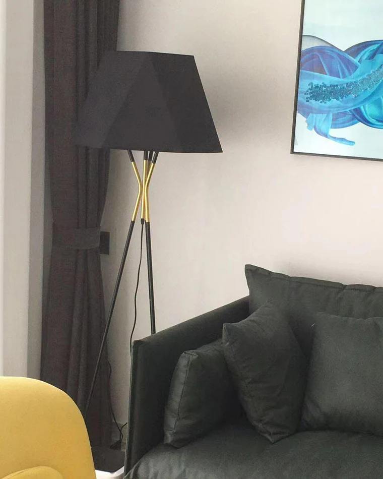 WOMO Faceted Tripod Floor Lamp-WM7004 - Image 5
