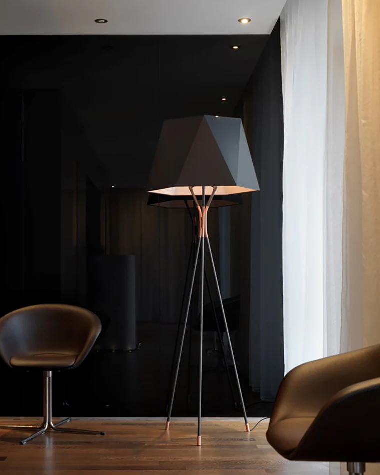 WOMO Faceted Tripod Floor Lamp-WM7004 - Image 8