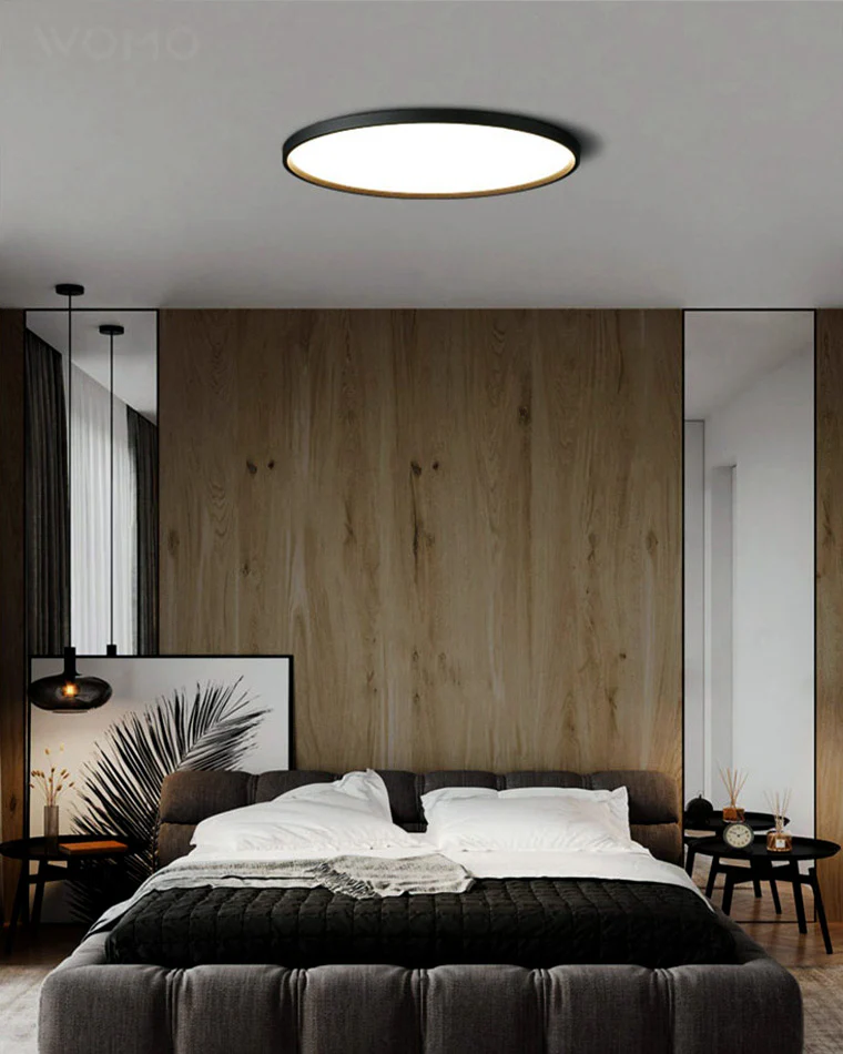 WOMO Flat Round Flush Mount Ceiling Light-WM1024 - Image 3
