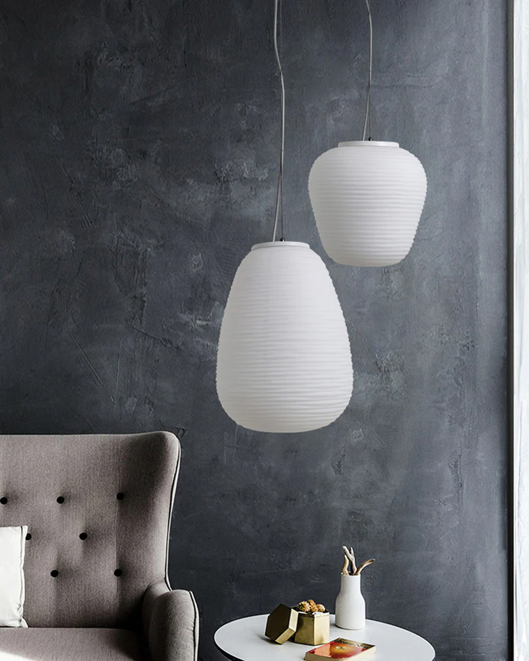 WOMO Lantern Blown Glass Pendant Light-WM2151 - Image 11