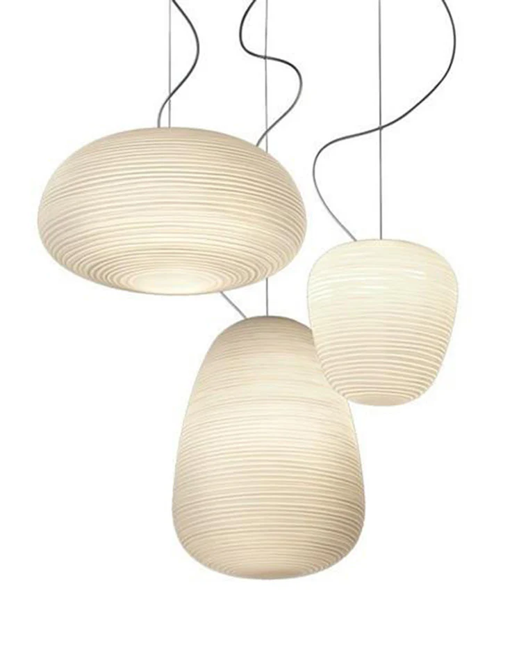 WOMO Lantern Blown Glass Pendant Light-WM2151 - Image 27