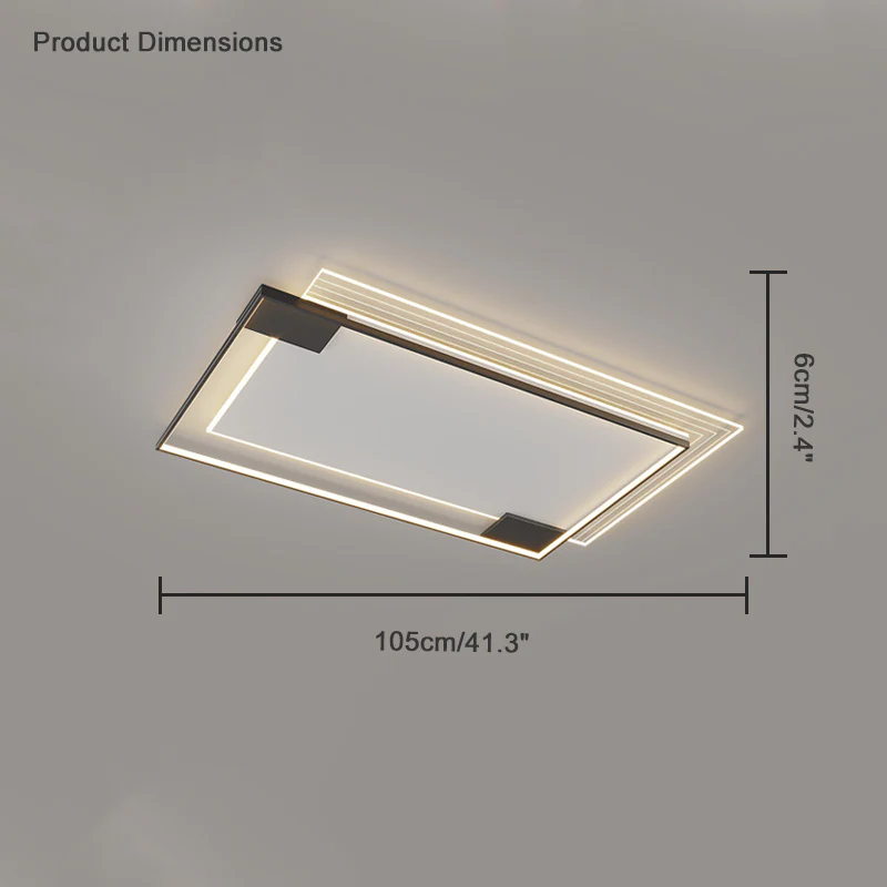 WOMO Low Profile Geometric Ceiling Light-WM1052 - Image 22