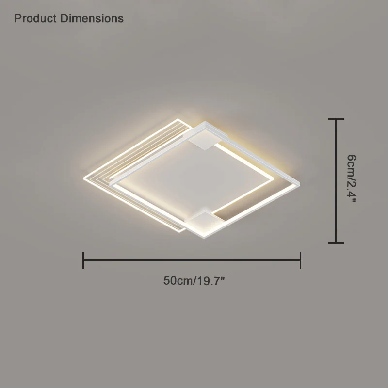 WOMO Low Profile Geometric Ceiling Light-WM1052 - Image 25