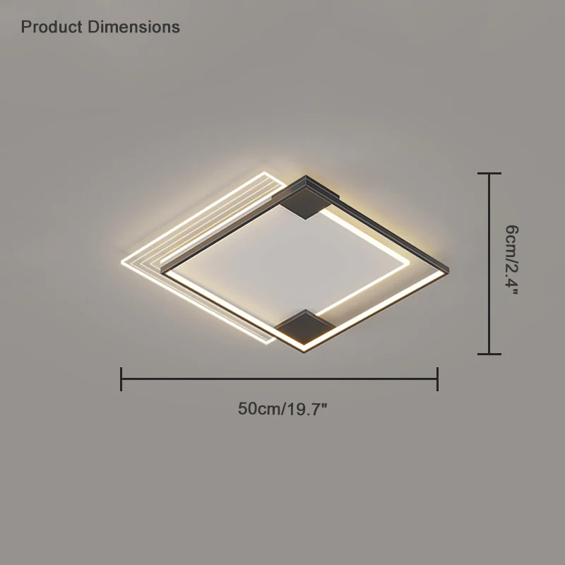 WOMO Low Profile Geometric Ceiling Light-WM1052 - Image 29
