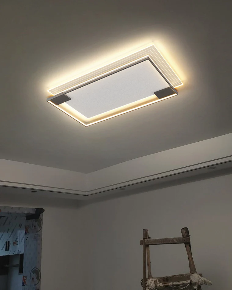 WOMO Low Profile Geometric Ceiling Light-WM1052 - Image 9