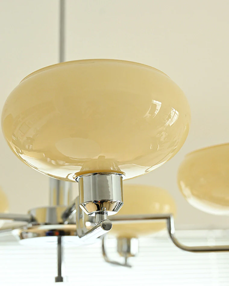 WOMO 1920s Milk Glass Chandelier-WM2301 - Image 15
