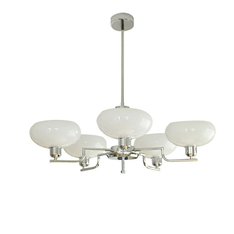 WOMO 1920s Milk Glass Chandelier-WM2301 - Image 17