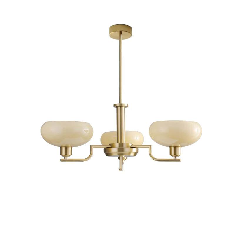 WOMO 1920s Milk Glass Chandelier-WM2301 - Image 19