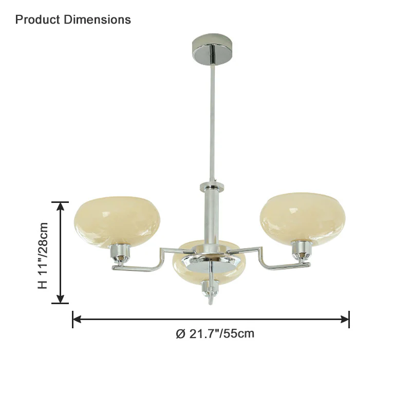 WOMO 1920s Milk Glass Chandelier-WM2301 - Image 28
