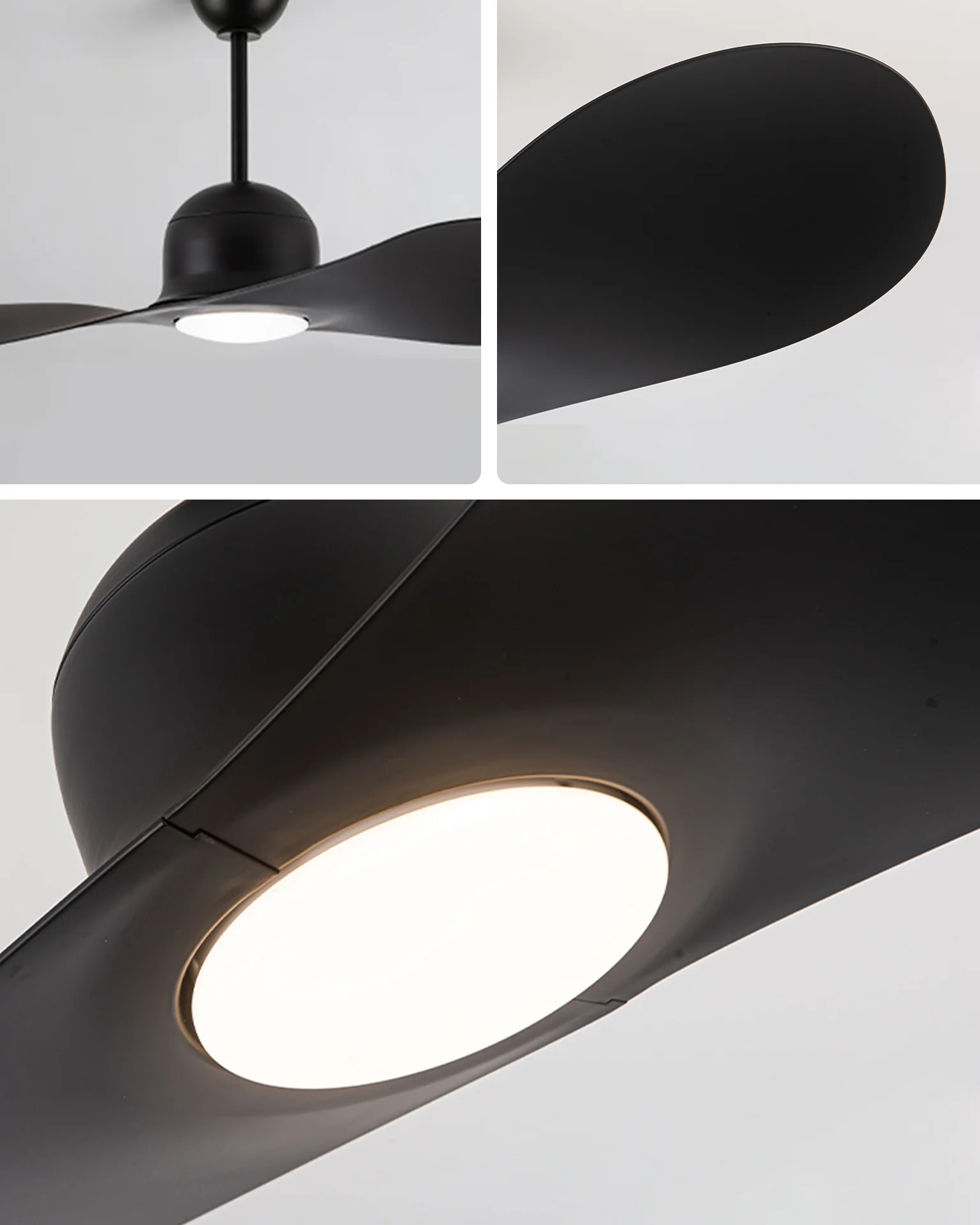 WOMO 2 Blade Unique Ceiling Fan Lamp - WM5270 - Image 11