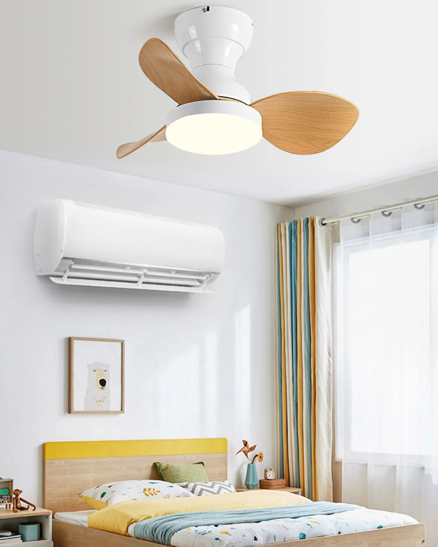 WOMO 22 Inch Small Low Profile Ceiling Fan Lamp - WM5229 - Image 5