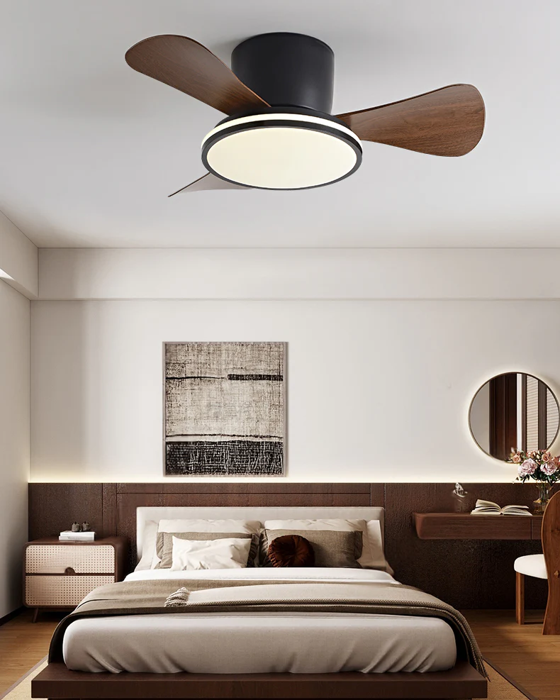 WOMO 28 Inch Small Hugger Ceiling Fan Lamp - WM5186 - Image 11