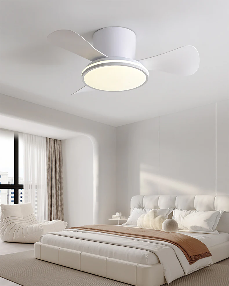 WOMO 28 Inch Small Hugger Ceiling Fan Lamp - WM5186 - Image 12