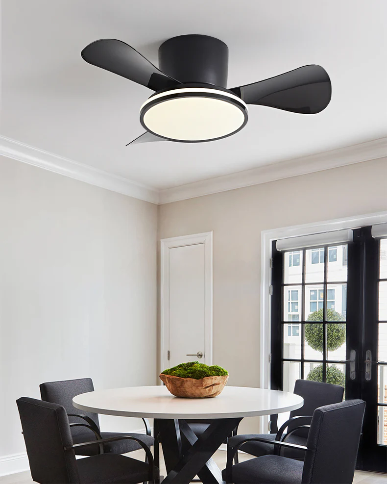 WOMO 28 Inch Small Hugger Ceiling Fan Lamp - WM5186 - Image 15