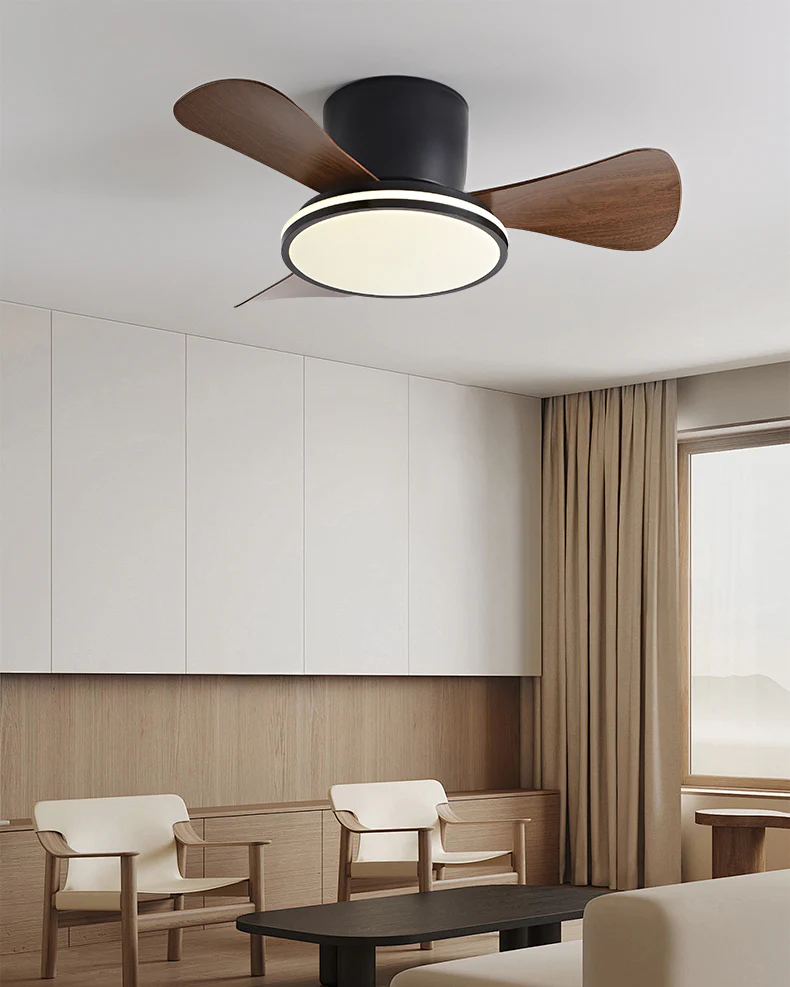 WOMO 28 Inch Small Hugger Ceiling Fan Lamp - WM5186 - Image 3