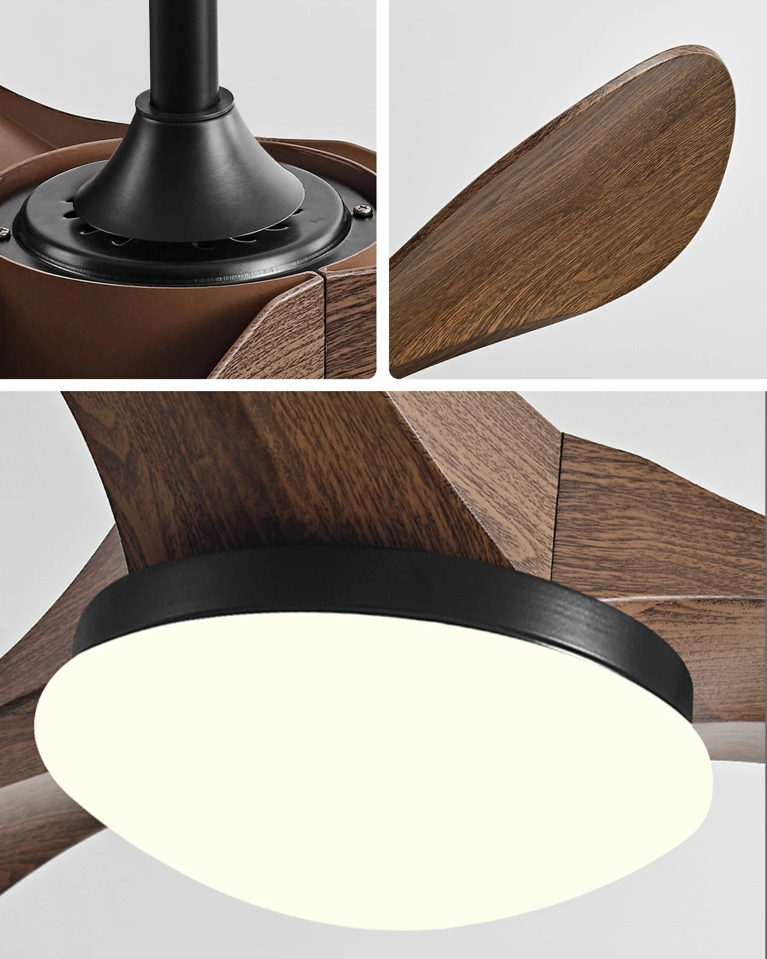 WOMO 3 Blade Modern Ceiling Fan Lamp - WM5200 - Image 11