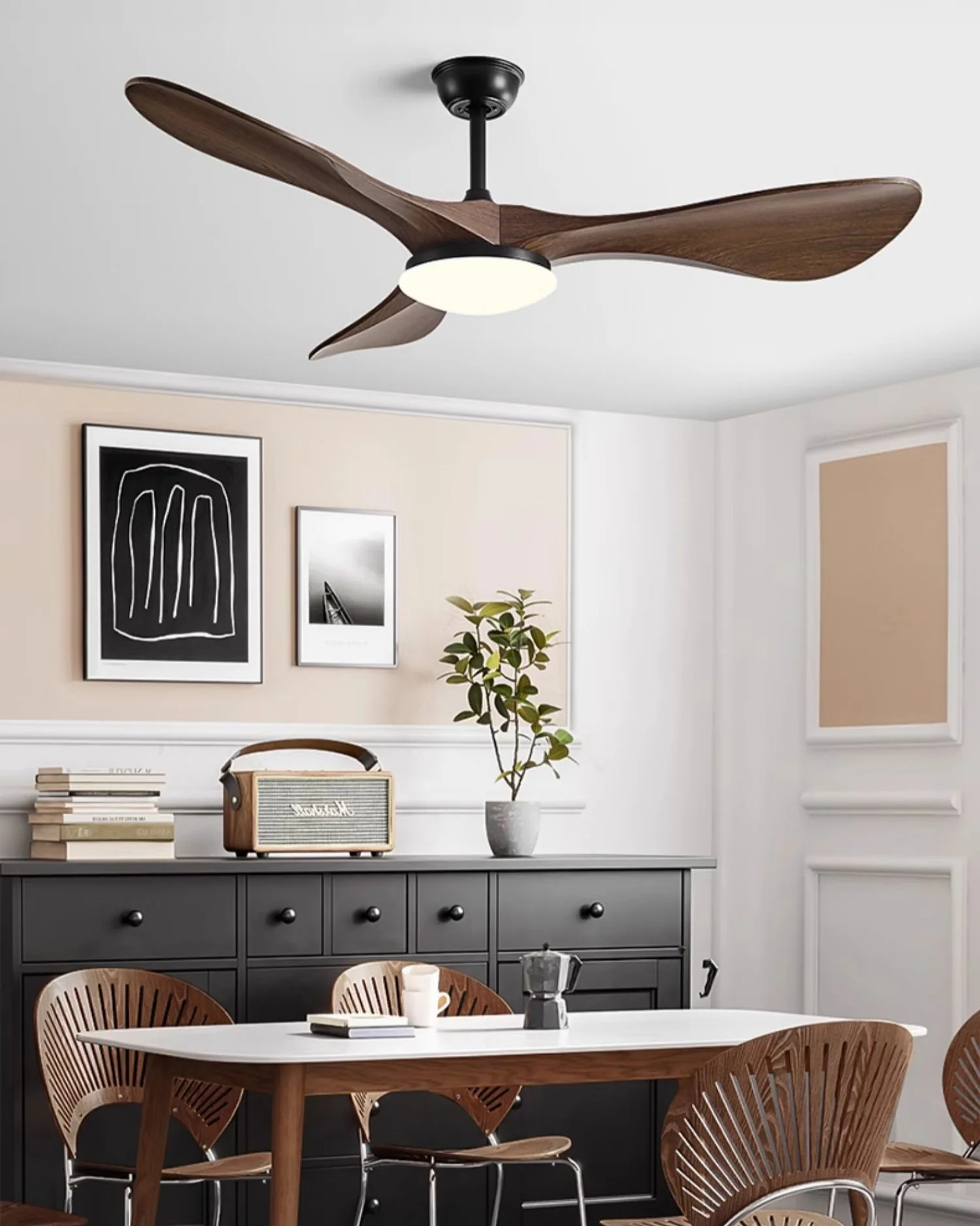 WOMO 3 Blade Modern Ceiling Fan Lamp - WM5200 - Image 2