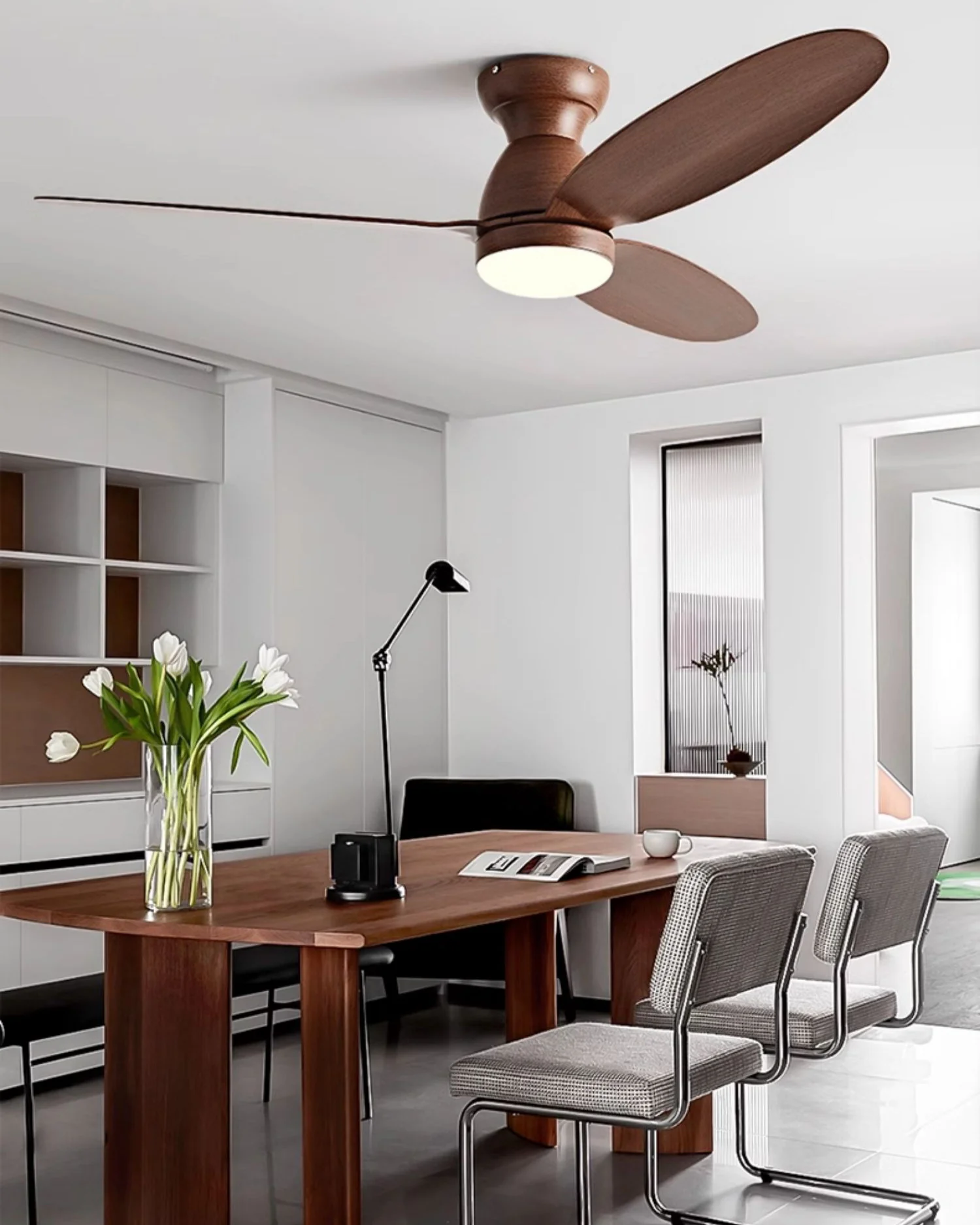 WOMO 3 Blade Low Profile Ceiling Fan Lamp - WM5251 - Image 13