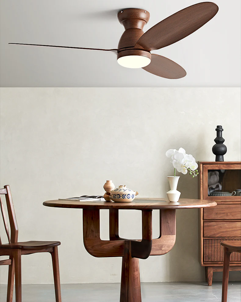 WOMO 3 Blade Low Profile Ceiling Fan Lamp - WM5251 - Image 2