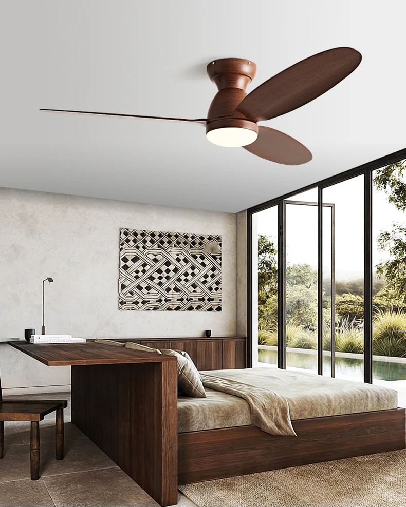 WOMO 3 Blade Low Profile Ceiling Fan Lamp - WM5251 - Image 3