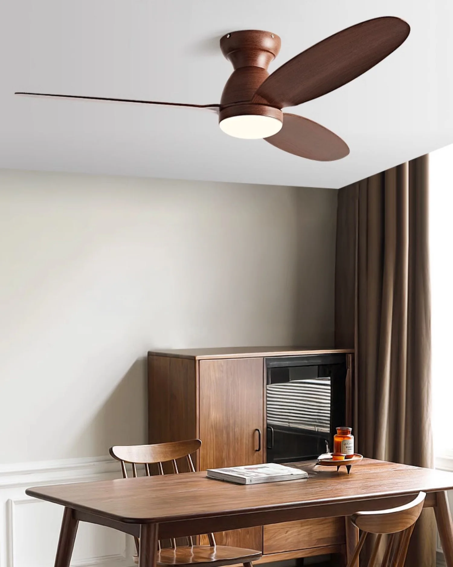 WOMO 3 Blade Low Profile Ceiling Fan Lamp - WM5251 - Image 4