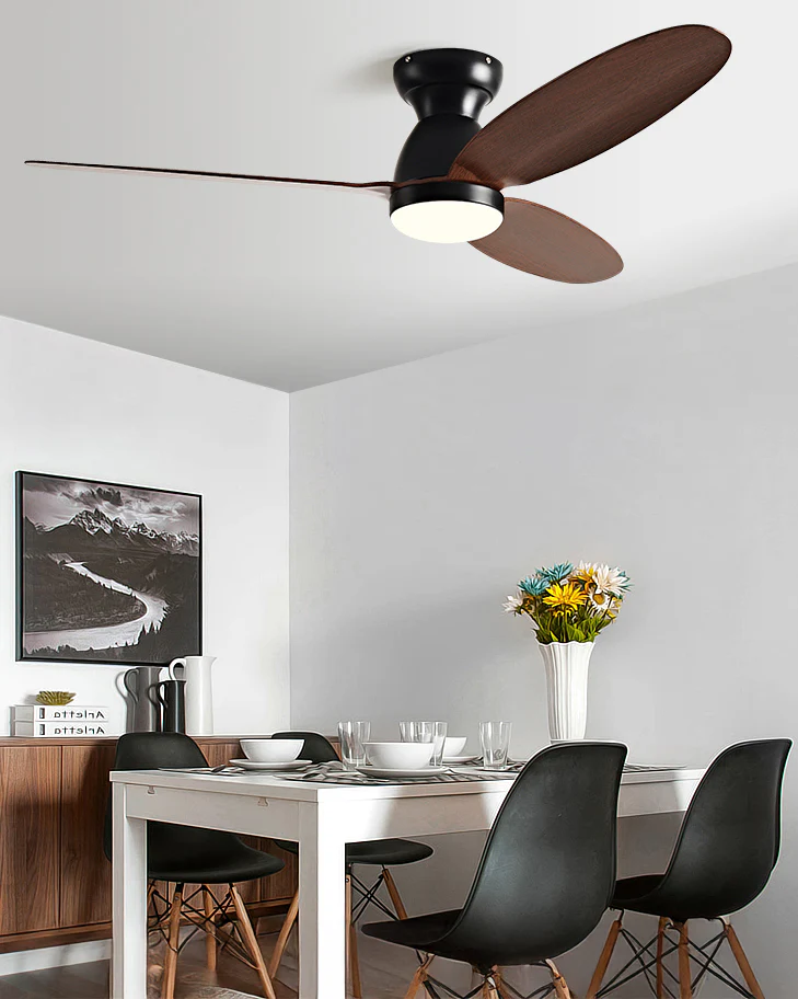 WOMO 3 Blade Low Profile Ceiling Fan Lamp - WM5251 - Image 5