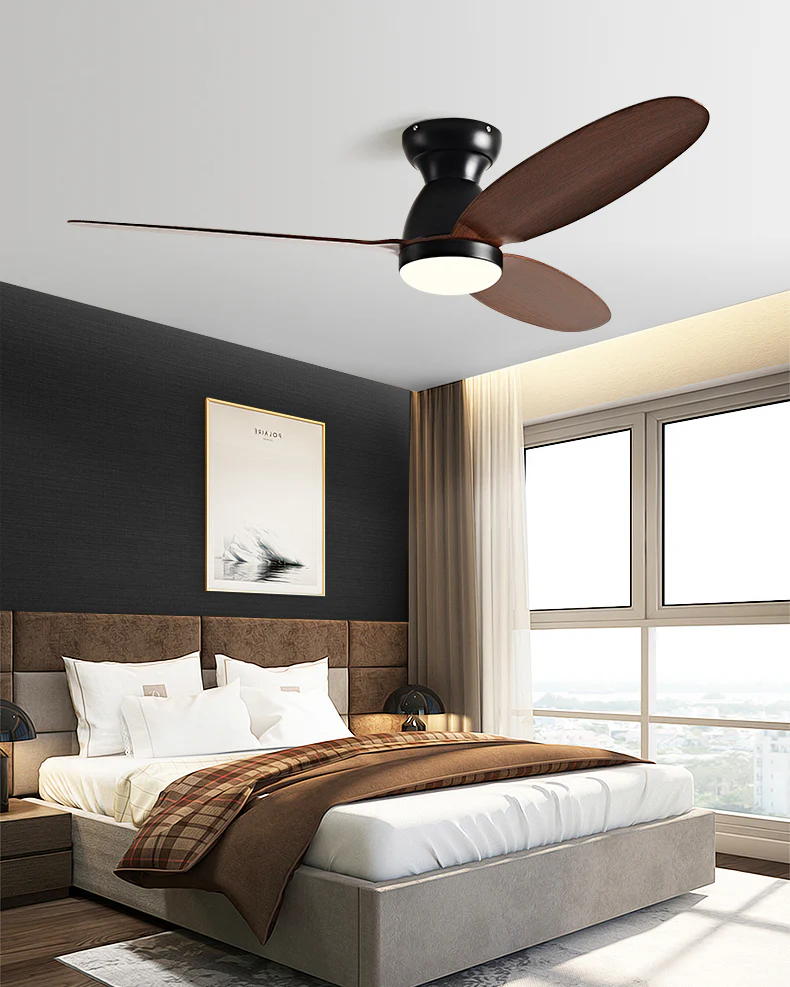 WOMO 3 Blade Low Profile Ceiling Fan Lamp - WM5251 - Image 6