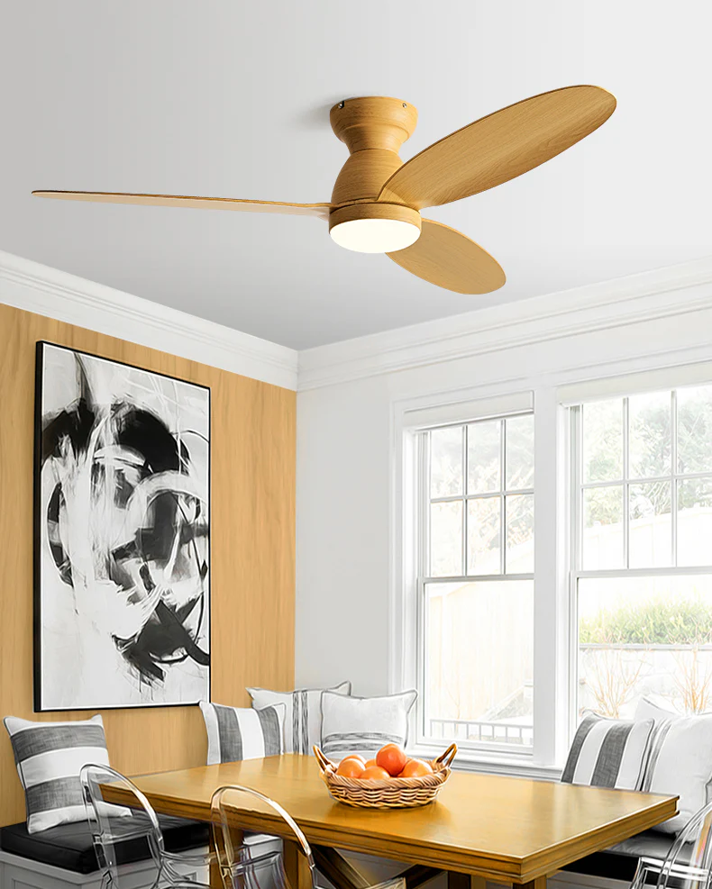 WOMO 3 Blade Low Profile Ceiling Fan Lamp - WM5251 - Image 7